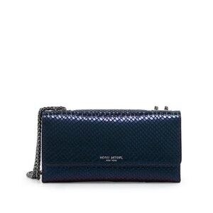 Henri Bendel Uptown Metallic Crossbody Wallet Clutch